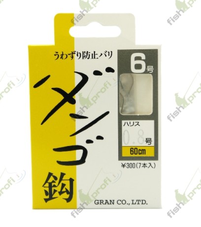 Поводок «Varivas» серии Dango для ловли способом «Herabuna» №5, 60 см, 0,128 мм