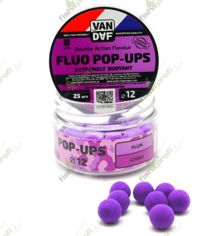 Поп-апы VAN DAF Слива, 12 мм. 25 шт