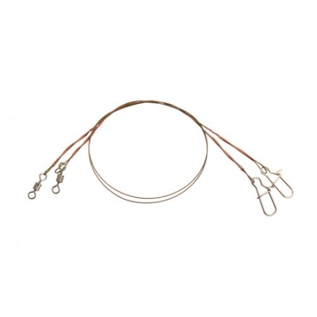 Поводок Flagman 19 вол 5кг 15см 2шт