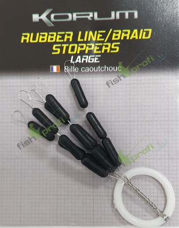 Стопор для карпового монтажа KORUM RUBBER/BRAID STOPSE LARGE