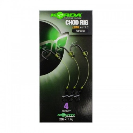 Поводок готовый Korda Chod Rig Long 2,5см №4 3шт