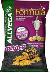 Прикормка ALLVEGA &quot;Formula Feeder Black&quot; 0,9кг (ФИДЕР ЧЕРНАЯ) Для осторожной рыбы.