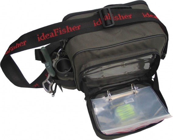 Поясная сумка с держателем удилища "STAKAN-100 ЛАЙТОВИК" цвет - Олива