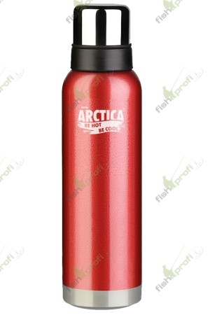 Термос бытовой ARCTICA (Арктика) вакуумный (для напитков)750 мл., цвет красный
