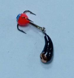 Мормышка Чертик-Уралка с коронкой и подвесным крючком с глазиком средняя	1.0 гр.