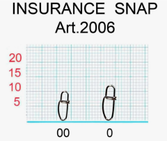 Застёжка INSURANCE № 000 СЕЗОН РЫБАЛКИ 4 кг 2 шт