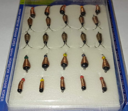 Мормышки вольфрамовые Набор № 4  (упак 25шт)