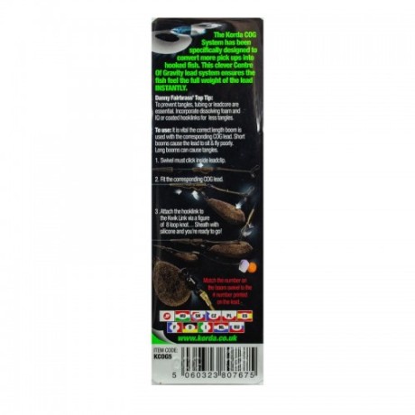 Набор для грузил Korda COG Booms для грузила Distance Lead 4-5oz