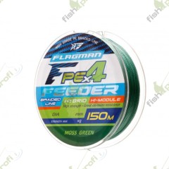 Шнур Flagman PE Hybrid F4 Feeder 150м Moss Green 0,14мм 7кг