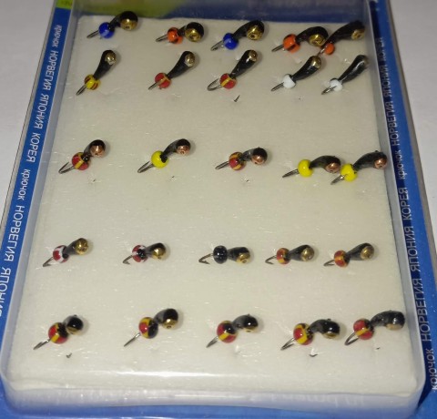 Мормышки вольфрамовые Набор № 5  (упак 25шт)