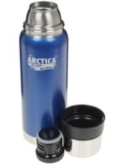 Термос бытовой ARCTICA (Арктика) вакуумный (для напитков) 750 мл., цвет синий