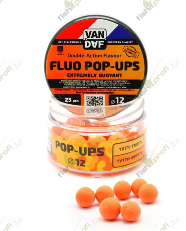 Поп-апы VAN DAF Тутти - фрутти, 12 мм. 25 шт