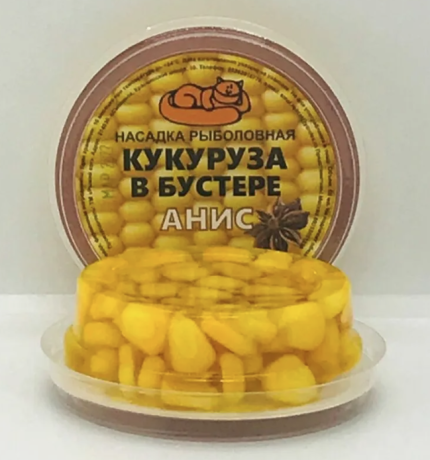 Насадка рыболовная Кукуруза в бустере 50 мл. Анис