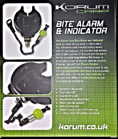 Сигнализатор поклевки KORUM STANDARD BITE ALARM WITH BITE INDICATOR KIT