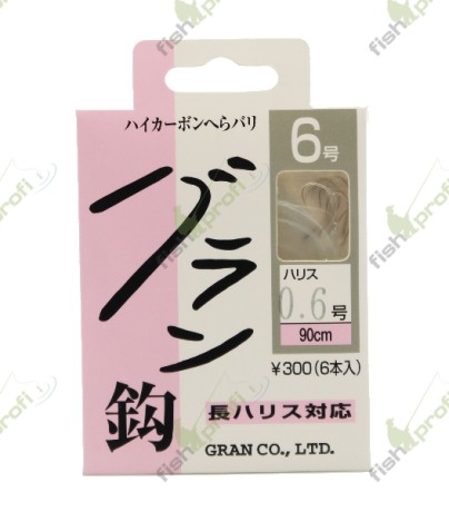 Поводок «Varivas» серии Gran для ловли способом «Herabuna» №4, 90 см, 0,128 мм