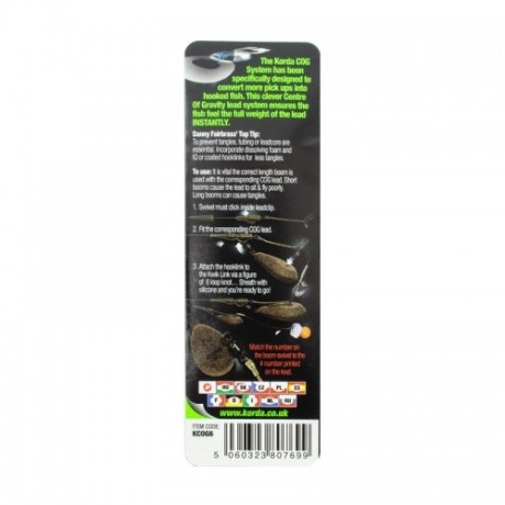 Набор для грузил Korda COG Booms для грузила Flat Lead 4-5oz