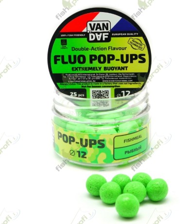 Поп-апы VAN DAF Фишмил , 12 мм. 25 шт