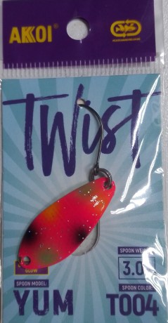 Блесна форель  AKOI Twist 3.0 гр T004