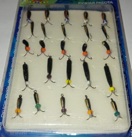 Мормышки вольфрамовые Набор № 15  (упак 25шт)