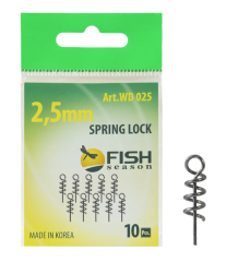 Спираль &quot;Сезон Рыбалки&quot; 2.5 мм для фиксации на крючке силиконовой приманки 10шт