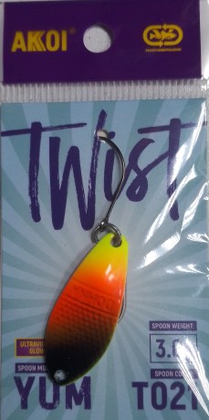 Блесна форель  AKOI Twist 3.0 гр T021