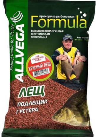 Прикормка ALLVEGA "Formula Red Bream" 0,9кг (КРАСНЫЙ ЛЕЩ) Для активной рыбы.