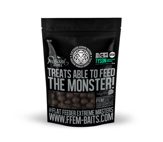 FFEM Soluble HNV-Boilies Tyson - Растворимые прикормочные бойлы (Тайсон) 22мм/1кг.