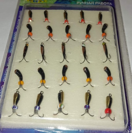 Мормышки вольфрамовые Набор № 16 (упак 25шт)