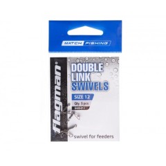 FLAGMAN Вертлюжок фидерный двойной Double Link Swivels №12 5шт