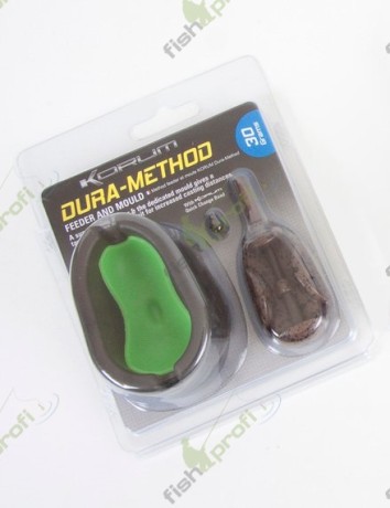 KORUM DURA METHOD MOULD  Набор уплотнитель и кормушка фидерная на 30 гр. серия "DURA"