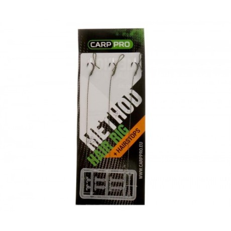 Готовый поводок с крючком Carp Pro Method Hair Rig Hooklink 10lb №12