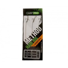 Готовый поводок с крючком Carp Pro Method Hair Rig Hooklink 10lb №12