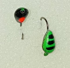 Мормышка Клоп с глазиком зеленый 0,16 гр.