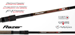 Удилище фидерное (фидер) ZEMEX (Земекс) RAZER Progressive Feeder 12 ft - 80 g Трех частный строй