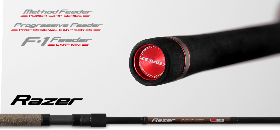 Удилище фидерное (фидер) ZEMEX (Земекс) RAZER Progressive Feeder 12 ft - 80 g Трех частный строй