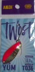 Блесна форель  AKOI Twist 3.0 гр T036