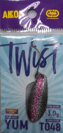 Блесна форель  AKOI Twist 3.0 гр T048