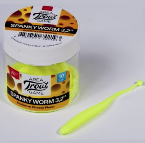 Силиконовая приманка Lucky Jonn SPANKY  WORM 3.2"