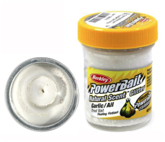 Паста форелевая Berkley Powerbait белая чеснок, 50 гр.