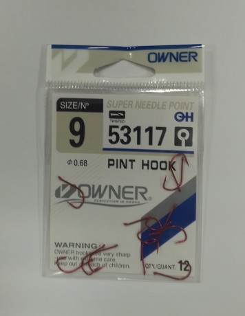 Крючок OWNER №53117  №9 красные