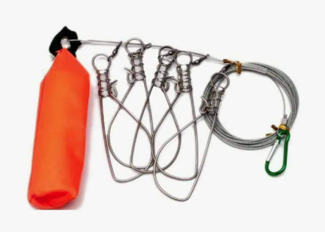 Кукан на тросе с поплавком 5 шт.