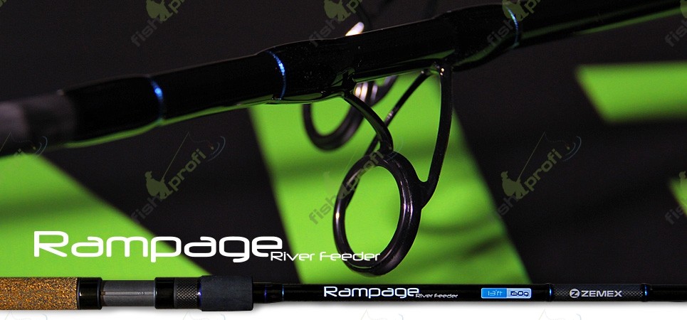 Удилище фидерное (фидер) ZEMEX RAMPAGE 12,4 ft до 100,0 гр.