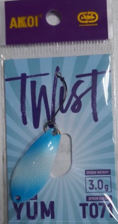 Блесна форель  AKOI Twist 3.0 гр T071