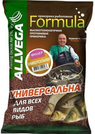 Прикормка ALLVEGA "Formula Universal Feeder" 0,9кг (УНИВЕРСАЛЬНАЯ ФИДЕР)
