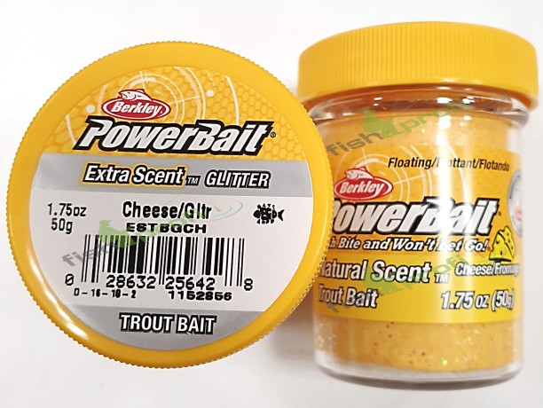 Паста форелевая Berkley Powerbait желтая сыр класика 50 гр.