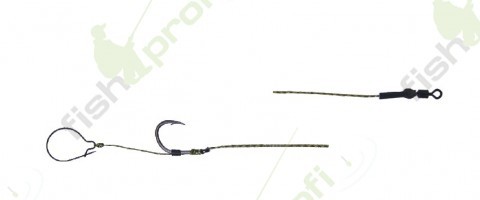 72098 Готовый карповый поводок TRAPER 16см 12кг №4