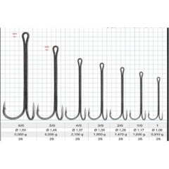 Двойник Flagman Double Hook Long Shank №4 BN 5шт.