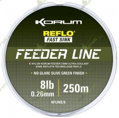 Леска рыболовная KORUM FEEDER LINE 8lb 0,26мм 250 м