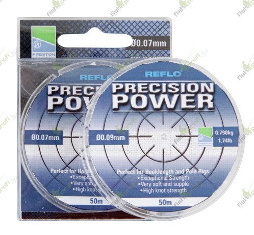 Леска рыболовная Preston PRECISION POWERLINE 0,12мм 50м