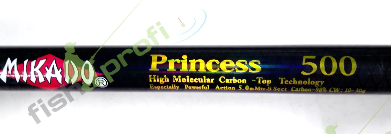Удилище Mikado Princess 500 с кольцами 5м 10-30гр